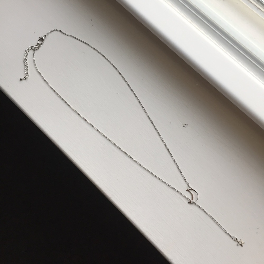 🔴5/$15🔴CLEARANCE Silver Moon Dainty Choker NEW - Picture 8 of 12